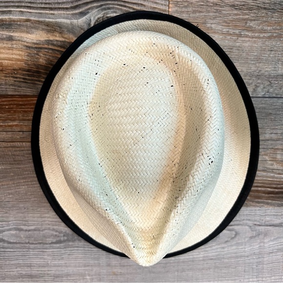SALE TODAY!✨Tommy Bahama Cream/Black Stylish Straw Raffia Hat - Picture 5 of 15